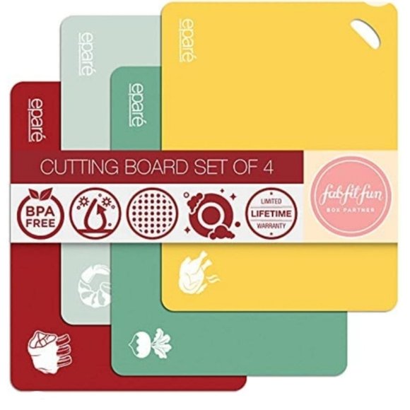Epare 4-Pc. Color-Coded Cutting Board Set - Picture 1 of 6